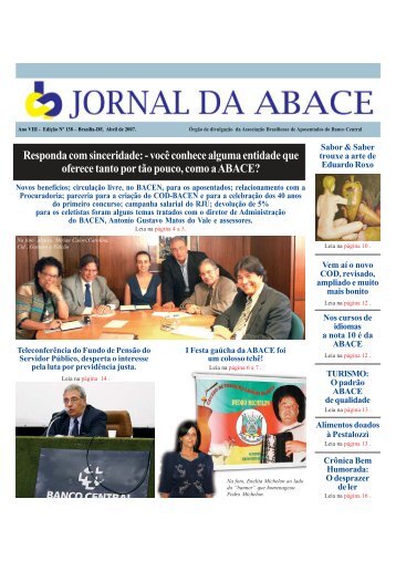Jornal da ABACE Nº 138 - Abril de 2007