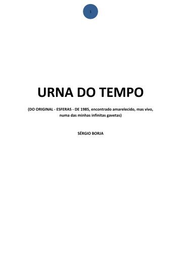 URNA DO TEMPO.pdf - Prof. Sérgio Borja