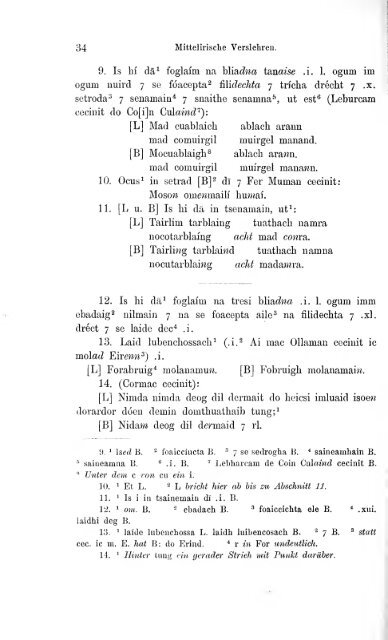 Irische Texte : mit ersetzungen und Wterbuch