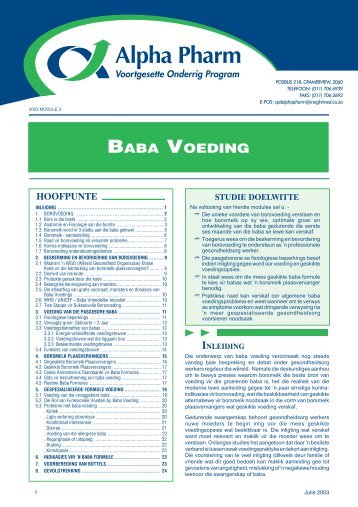 BABA VOEDING - insightcpd.co.za