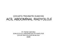 Çocukta Travmatik Olmayan Acil Abdominal Radyoloji