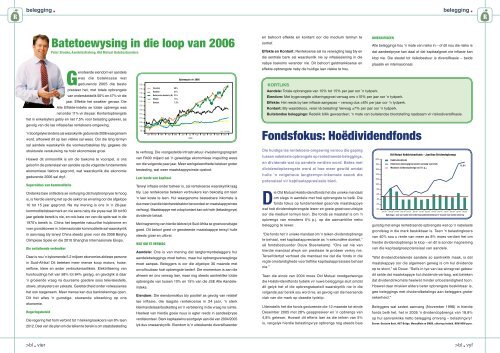 Die aandelemark het in 2005 skitterend - Old Mutual