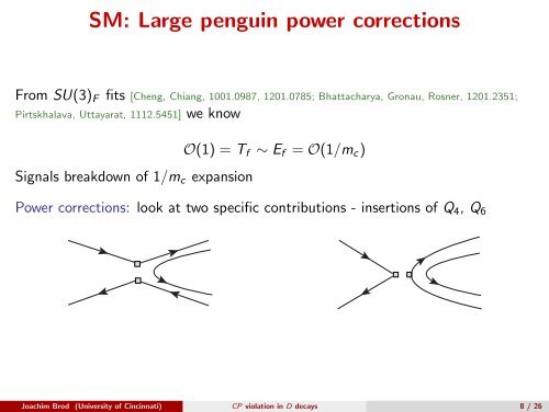 Direct CP violation in D meson decays - Rencontres de Moriond