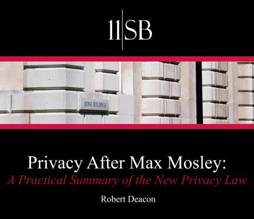 Privacy After Max Mosley: