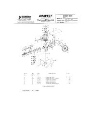 Rotary Plow (Old Style) Model 283 Illustrated Parts List