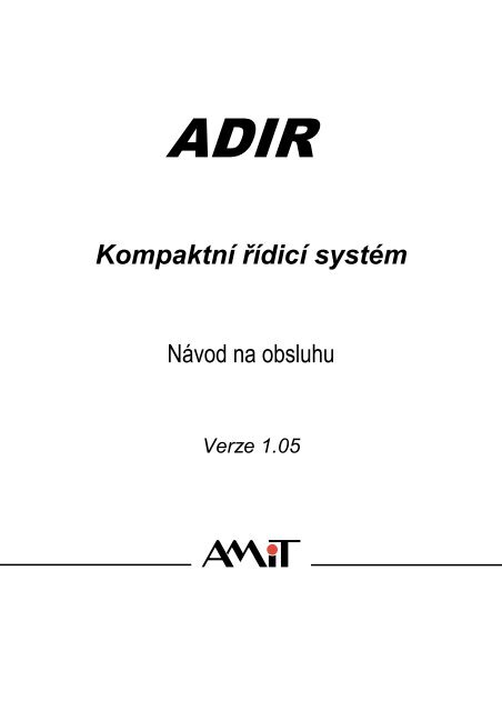 ADIR - návod na obsluhu - AMiT
