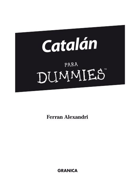 Catalán - Bloc de Ferran Alexandri