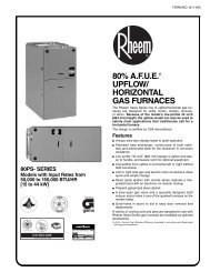 80% A.F.U.E. UPFLOW/ HORIZONTAL GAS FURNACES