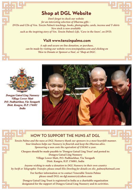 GATSAL - The Official Tenzin Palmo Website