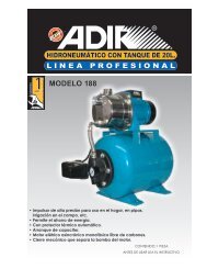 PRESURIZADOR/ CONTROL AUTOMATICO DE AGUA ADIR 189