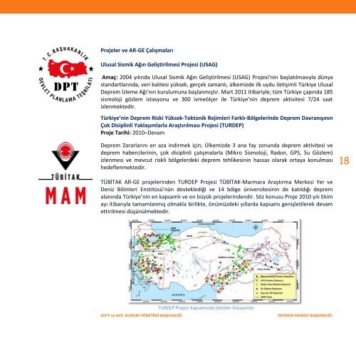 AFET ve ACİL DURUM YÖNETİMİ BAŞKANLIĞI DEPREM DAİRESİ ...