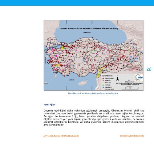 AFET ve ACİL DURUM YÖNETİMİ BAŞKANLIĞI DEPREM DAİRESİ ...