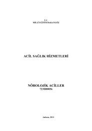 acil sağlık hizmetleri nörolojik aciller - Meslekî ve Teknik Eğitim ...