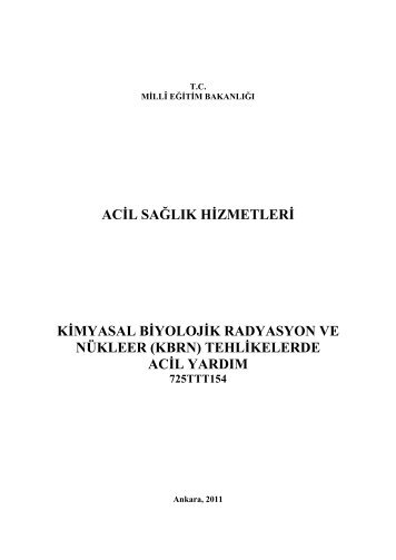 (kbrn) tehlikelerde acil yardım - Meslekî ve Teknik Eğitim Genel ...