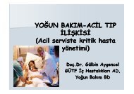 Acil Tıp ilişkisi Doç.Dr. Gülbin Aygencel