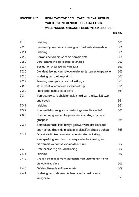 n evaluering van uitnemendheid binne welsynsorganisasies in die ...