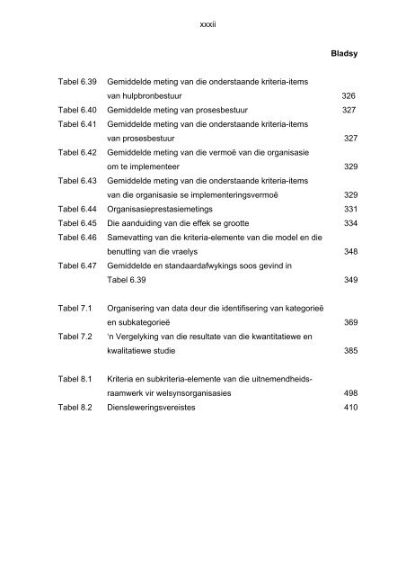 n evaluering van uitnemendheid binne welsynsorganisasies in die ...