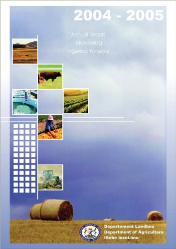 annual report - Department of Agriculture: Western Cape
