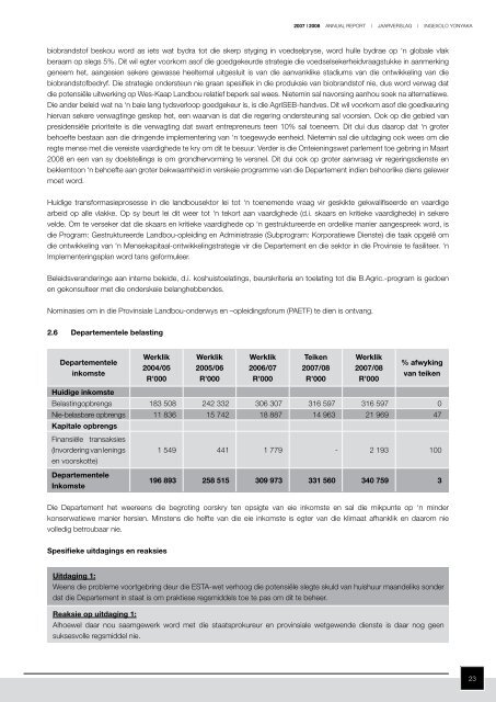 Departement van Landbou - Department of Agriculture: Western Cape