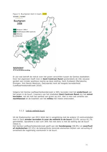 Omgevingsanalyse Gezondheid Gent 2012 - Gent Gezonde Stad