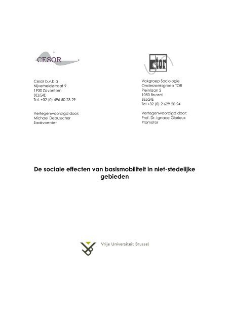 Eindrapport - Mobiel Vlaanderen