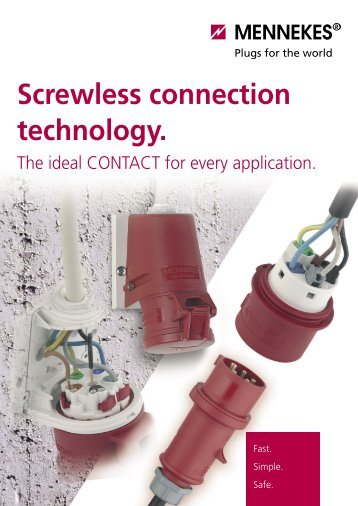 Screwless connection technology - Mennekes
