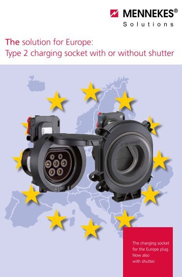 Type 2 charging socket with or without shutter - Mennekes
