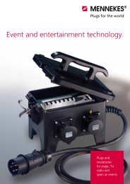 Event and entertainment technology. - Mennekes