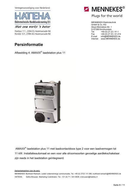 Persinformatie - Mennekes