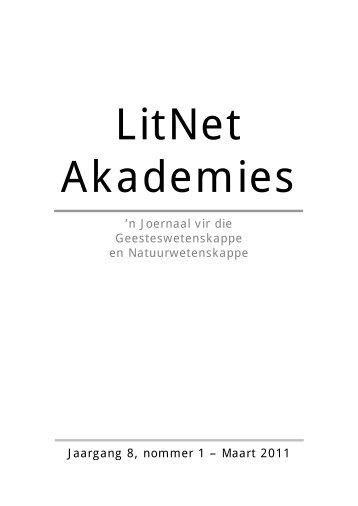 Jaargang 8, nommer 1 – Maart 2011 - LitNet
