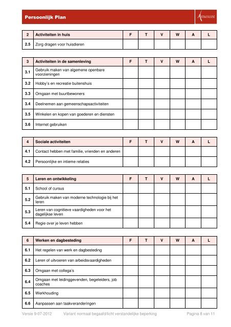 Format persoonlijk plan (pdf) - In voor zorg!