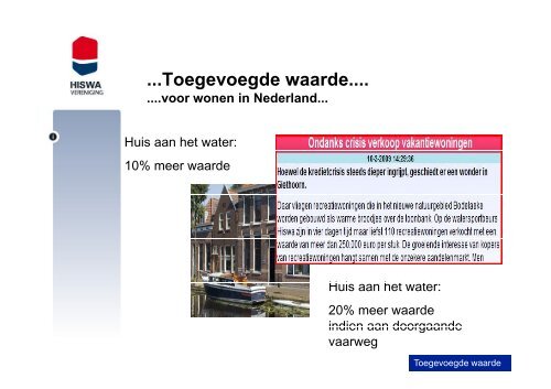 Toegevoegde waarde - Nederlands Platform voor Waterrecreatie