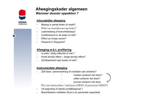 Toegevoegde waarde - Nederlands Platform voor Waterrecreatie