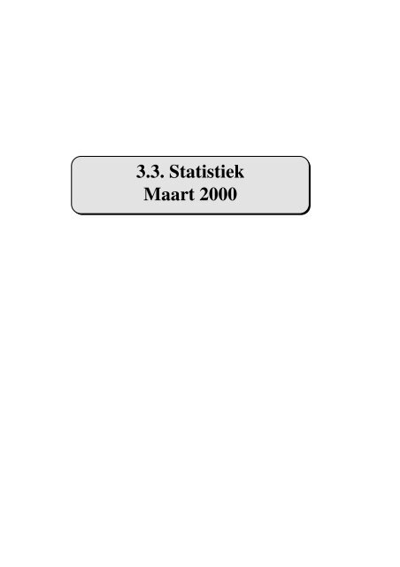 Statistiek van het vervoer op de waterweg - 2000 - Waterwegen en ...