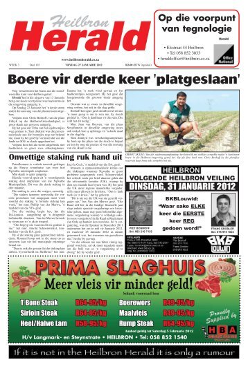 31 Januarie 2012 - Voorblad