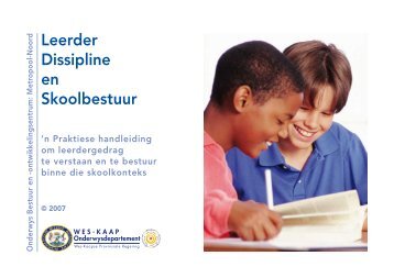 Leerder Dissipline en Skoolbestuur - Western Cape Education ...