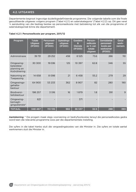 Jaarverslag 2011/12 - Western Cape Department of Environmental ...