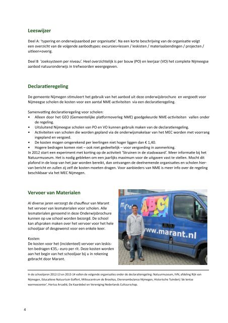 Onderwijsbrochure Natuur - MEC Nijmegen