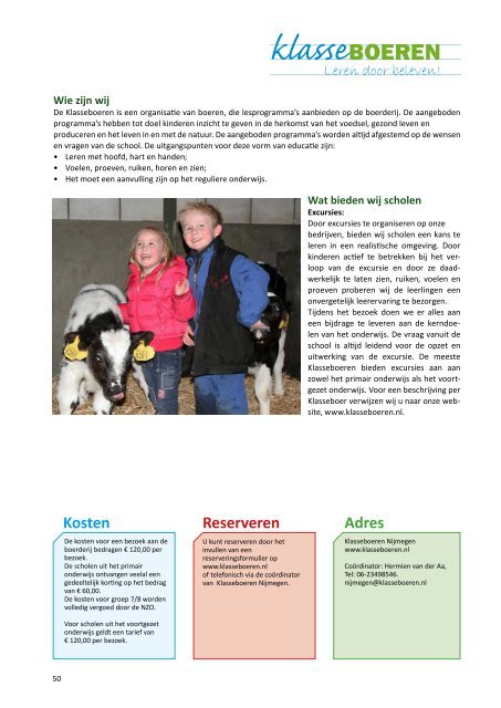 Onderwijsbrochure Natuur - MEC Nijmegen