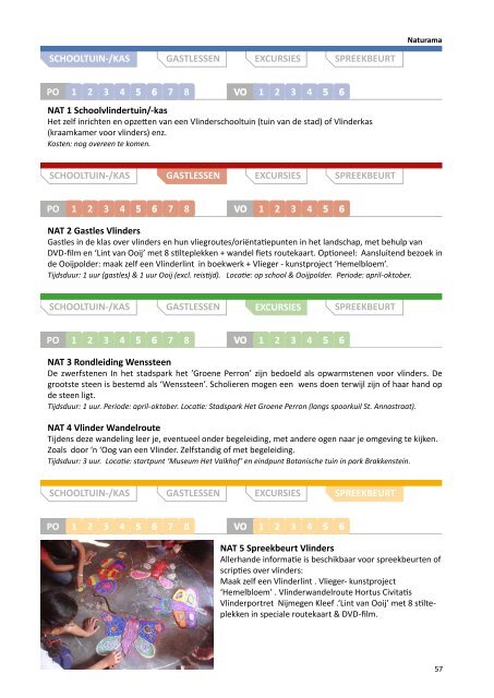 Onderwijsbrochure Natuur - MEC Nijmegen