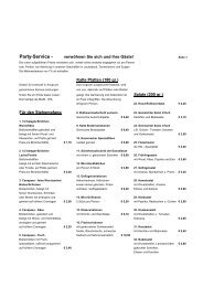 Party-Service - Metzger Hils - Schwarzwälder Fleisch- und Wurstwaren