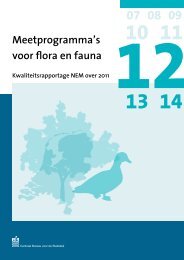 Meetprogramma's voor flora en fauna 2011 - Gegevensautoriteit ...