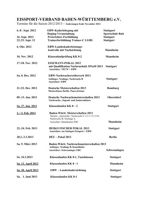 EBW-Termine Saison 2012-2013 - Mannheimer ERC e.V.