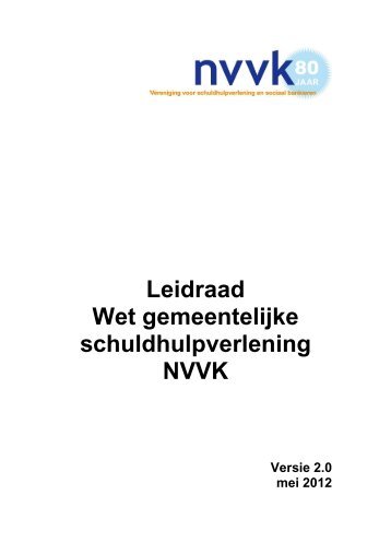 Leidraad Wet gemeentelijke schuldhulpverlening NVVK