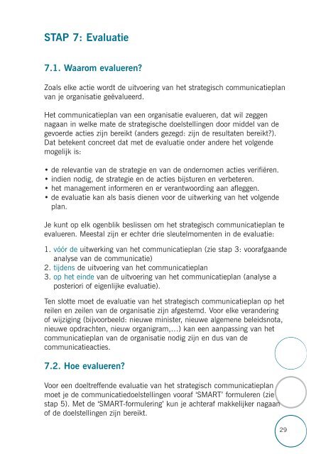 Een strategisch communicatieplan voor een ... - Fedweb