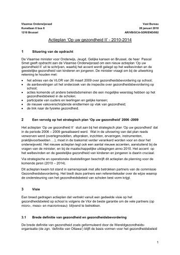 Op uw gezondheid - Vlor