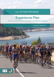Experience Plan - Regio West-Brabant