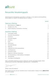 Allsure Policy Wording (Afrikaans)