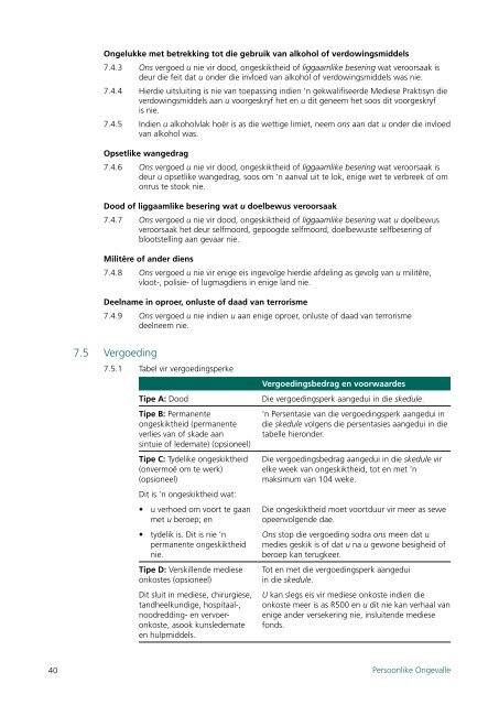 Allsure Policy Wording (Afrikaans)