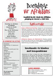 DOENDINGE A4 maart 2011 - Vriende van Afrikaans